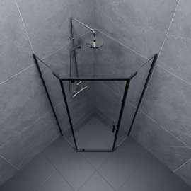 Душевая Ширма Дека-Блэк 100*100 Щ0000062934 чёрная